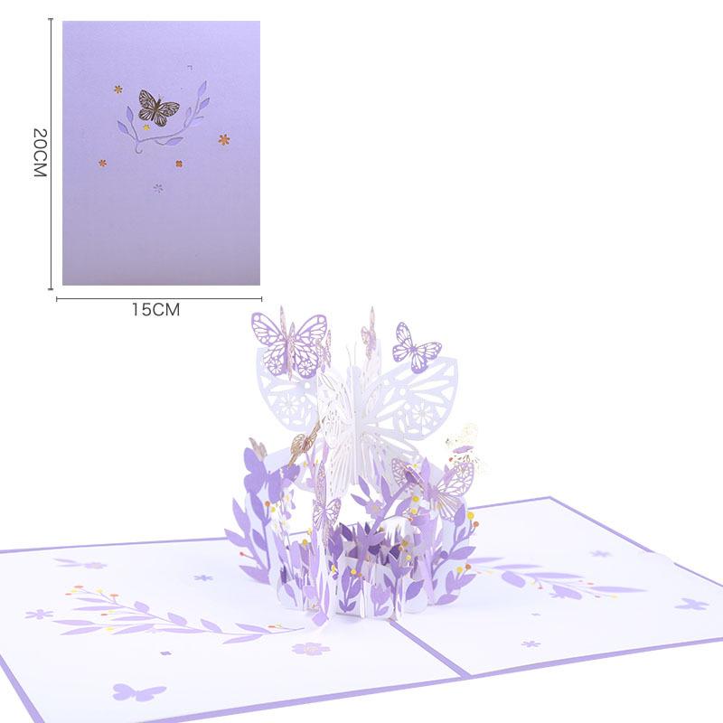 Magic Butterflies Pop Up Card - Q&T 3D Cards and Envelopes