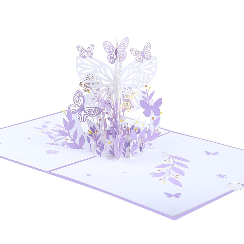 Magic Butterflies Pop Up Card - Q&T 3D Cards and Envelopes