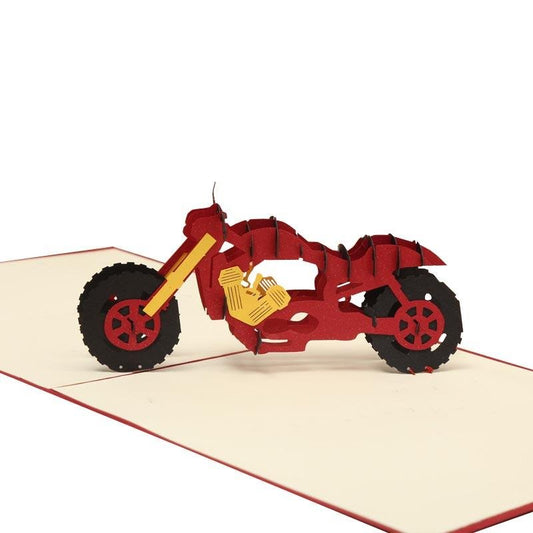 Motorbike Pop Up Card - Q&T 3D Cards and Envelopes