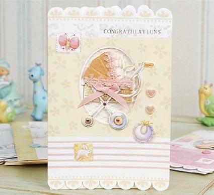 New Baby Cards - Classic Series - Q&T 3D Cards and Envelopes