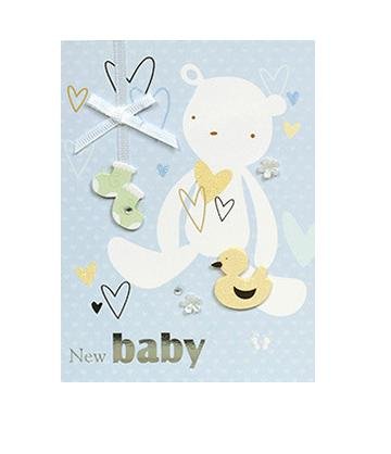 New Baby Cards - Cuddles Series - Q&T 3D Cards and Envelopes