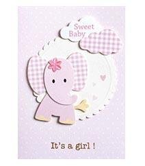 New Baby Cards - Sweet Series - Q&T 3D Cards and Envelopes