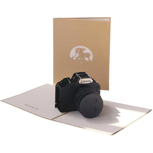 Photo Camera Pop Up Card - Q&T 3D Cards and Envelopes