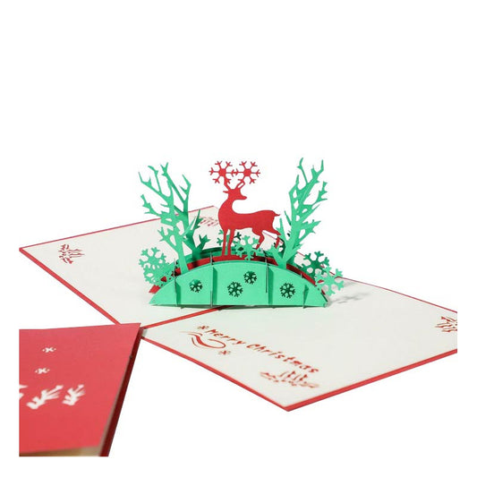 Christmas Card - Reindeer In The Woods