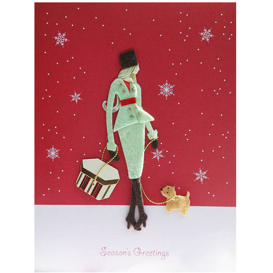 Seasons Greetings - Red Christmas Card